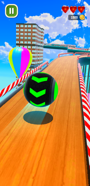Sky Rolling Ball Game 3D Ball - Gameplay image of android game