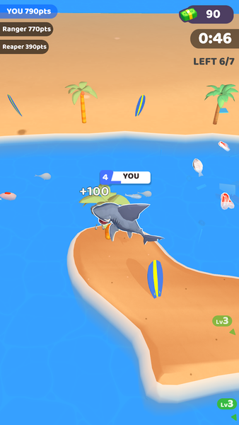 Shark Attack - Gameplay image of android game