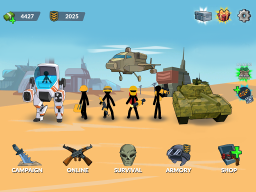 Stickman World War 🔥 Play online