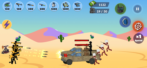 Stick World Battle - Gameplay image of android game