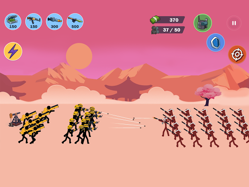 Stick World Battle - Gameplay image of android game
