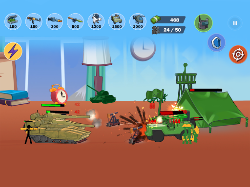 Stick World Battle - Gameplay image of android game