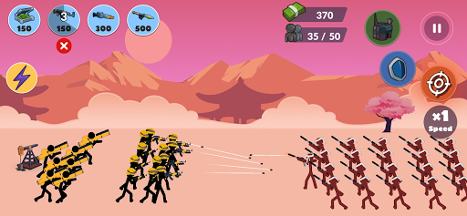 Stick World Battle - Gameplay image of android game