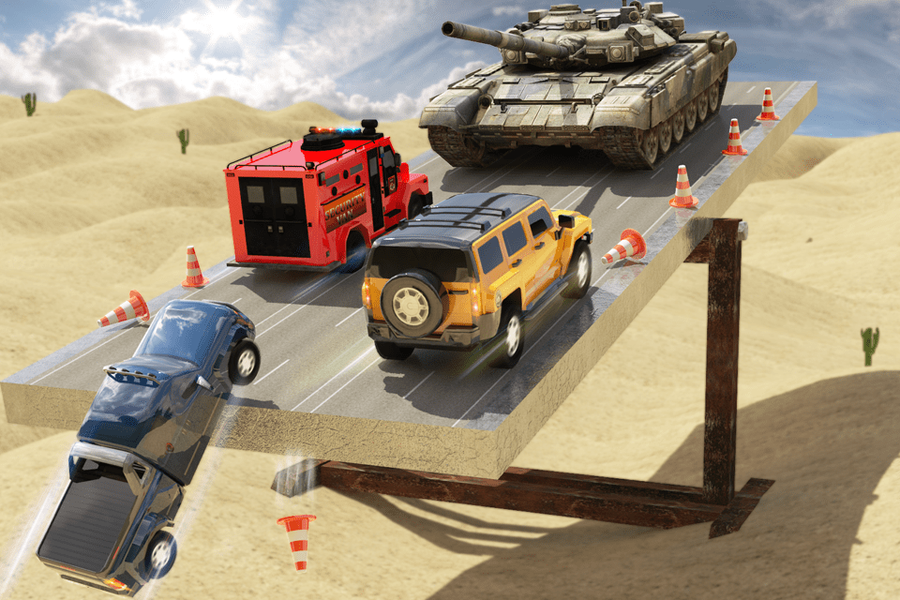 SeeSaw Car Balance Ramp Stunts - عکس بازی موبایلی اندروید