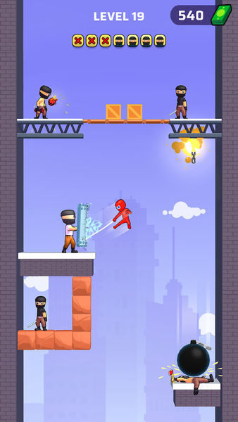 Web Master: Stickman Superhero - Gameplay image of android game