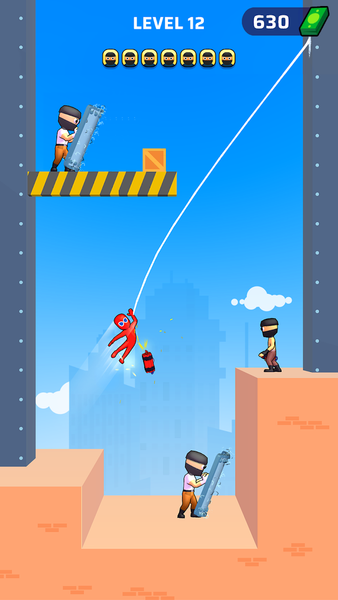 Web Master: Stickman Superhero - Gameplay image of android game
