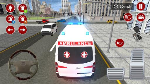 American Ambulance Emergency S - Gameplay image of android game