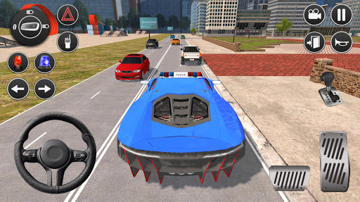 Extreme Police Car Driving: Police Games 2020 - Gameplay image of android game