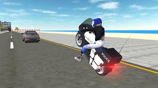 Police Motorbike Simulator - Gameplay image of android game