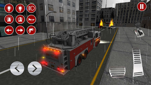 Fire Truck Driving Simulator - Gameplay image of android game