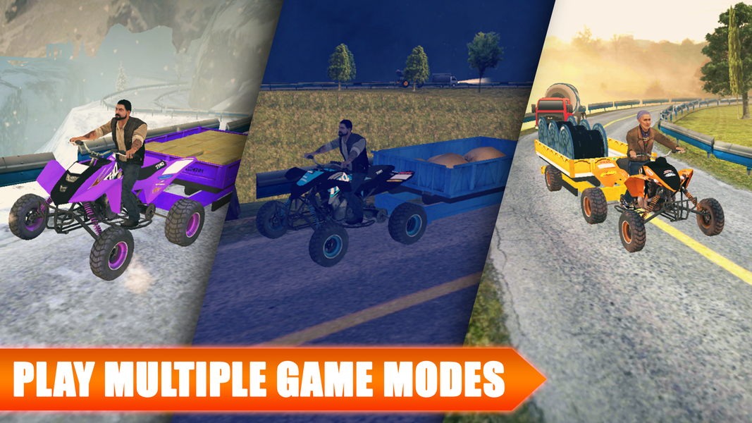 Offroad Quad Bike Transport ۳D - عکس بازی موبایلی اندروید