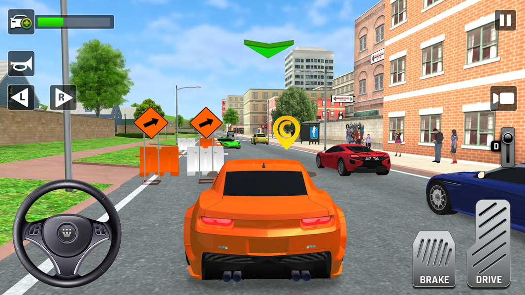 City Taxi Driving 3D Simulator - Gameplay image of android game