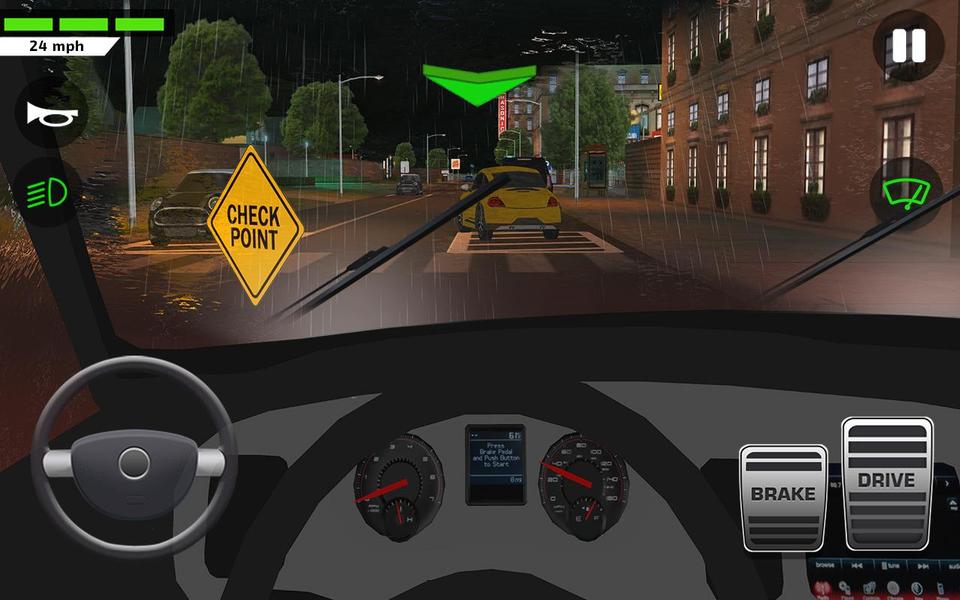 City Car Driving & Parking School Test Simulator – آموزش رانندگی در شهر - عکس بازی موبایلی اندروید