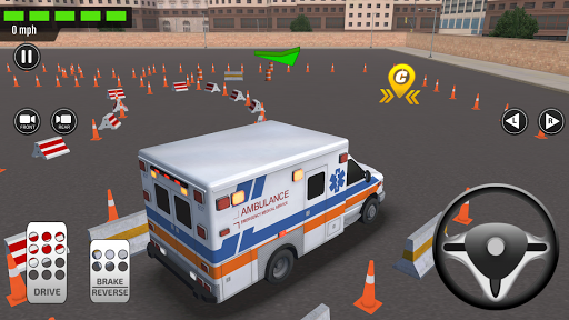 Emergency Car Driving Simulator - Gameplay image of android game