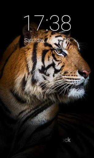 Tiger Lock Screen Wallpaper Hd - Image screenshot of android app