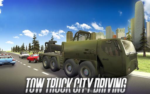 Tow Truck City Driving - Gameplay image of android game