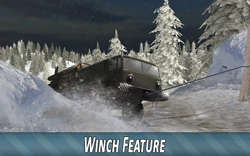 Winter Timber Truck Simulator - عکس بازی موبایلی اندروید