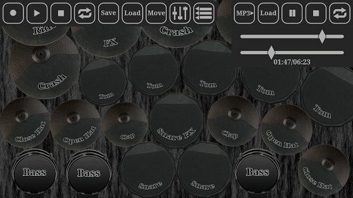 Electronic drum kit - Gameplay image of android game