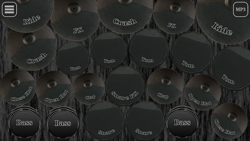 Electronic drum kit - Gameplay image of android game