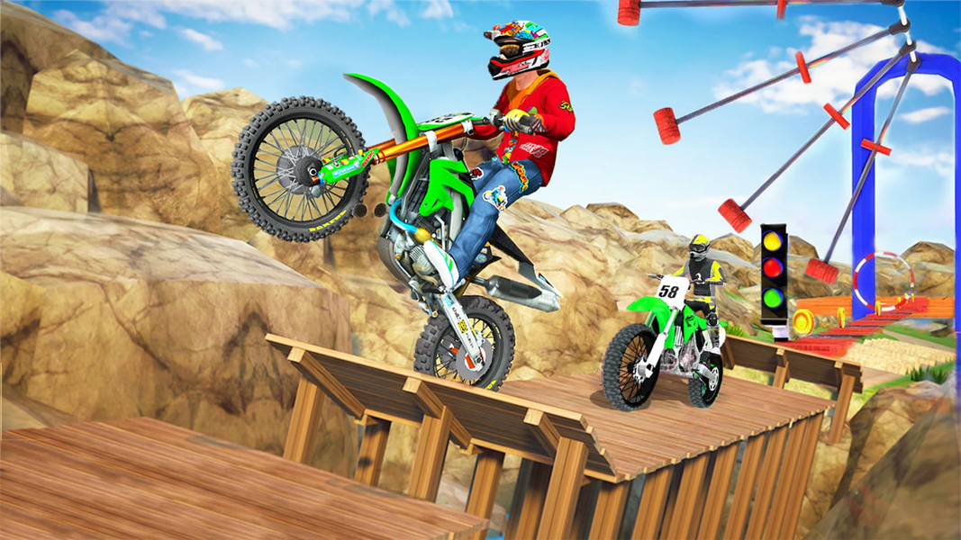 Stunt Bike Mania: Ride to Fame - عکس بازی موبایلی اندروید