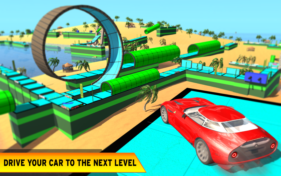 Mega Sky Ramp: Car Drive Game - Image screenshot of android app