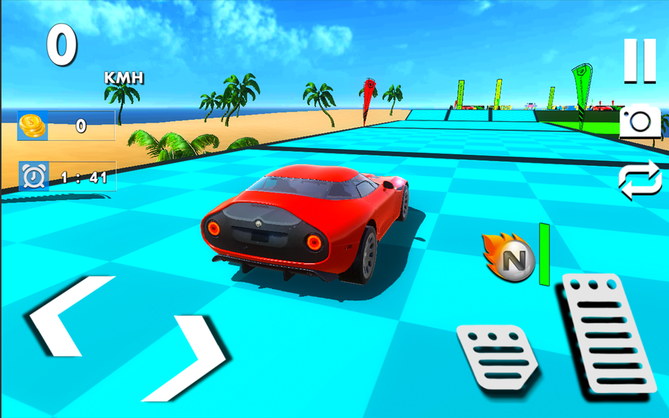 Mega Sky Ramp: Car Drive Game - Image screenshot of android app