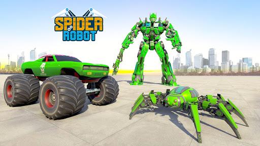 Monster Truck Spider Robot Car - Gameplay image of android game