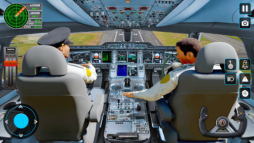 Flight Simulator 3D Plane Game - Gameplay image of android game