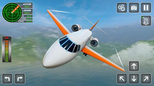 Flight Simulator 3D Plane Game - Gameplay image of android game