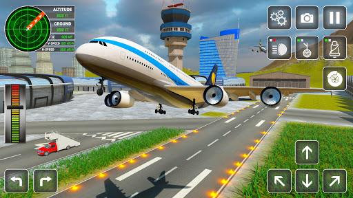 Flight Simulator 3D Plane Game - Gameplay image of android game