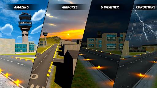 Flight Simulator 3D Plane Game - Gameplay image of android game
