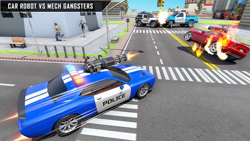 Police Dog Robot Car Transforming: Car Robot Games - Gameplay image of android game