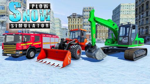Real Snow Plow Truck Simulator - Excavator Games - Image screenshot of android app