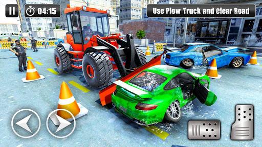 Real Snow Plow Truck Simulator - Excavator Games - Image screenshot of android app