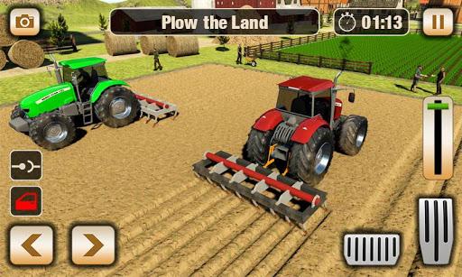 Real Tractor Driving Simulator - Gameplay image of android game