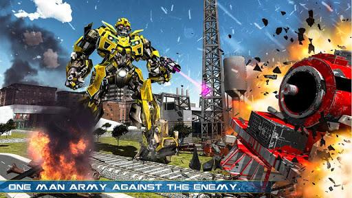Mega Train robot transformation: Grand robot games - Gameplay image of android game