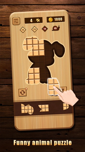 Woody Block Brain Test - Gameplay image of android game