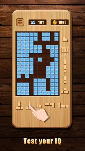 Woody Block Brain Test - Gameplay image of android game