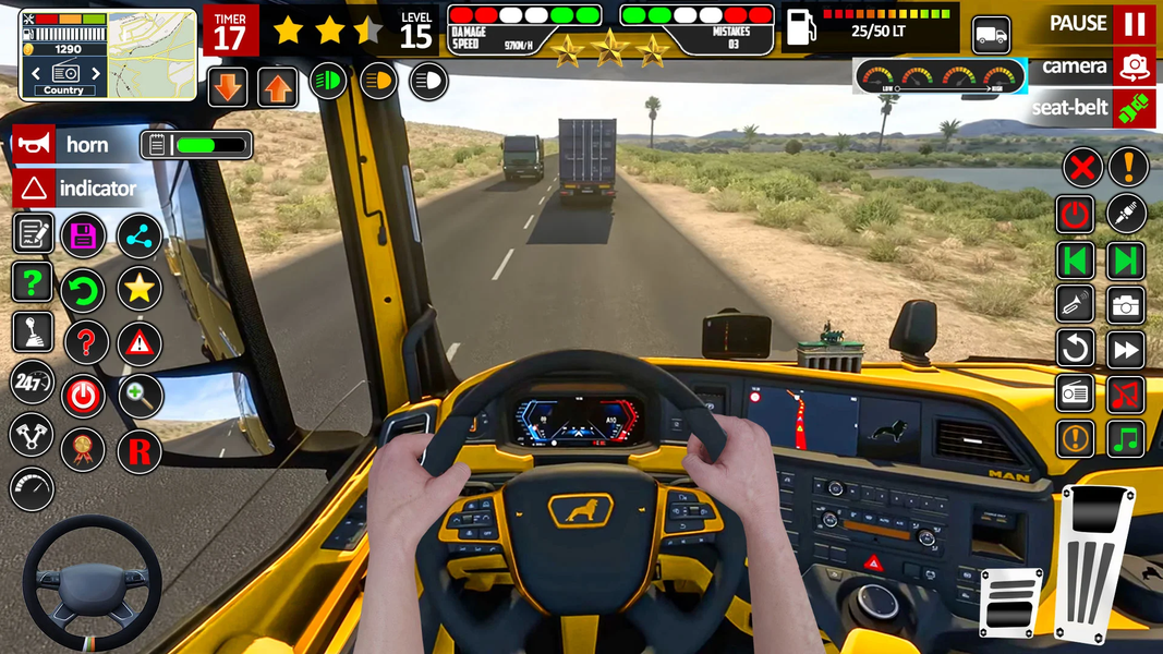 Real Truck Driving Truck Games - Gameplay image of android game
