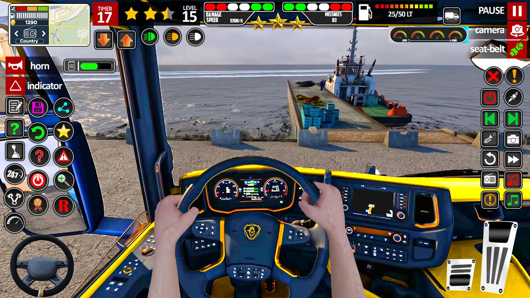 Real Truck Driving Truck Games - Gameplay image of android game