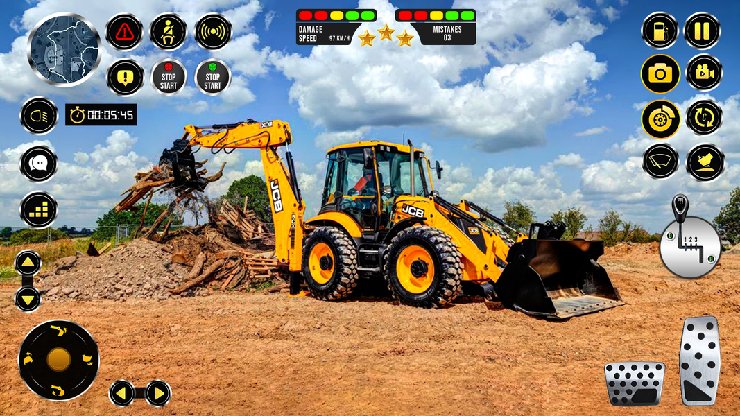 JCB Excavator Simulator Games - Gameplay image of android game