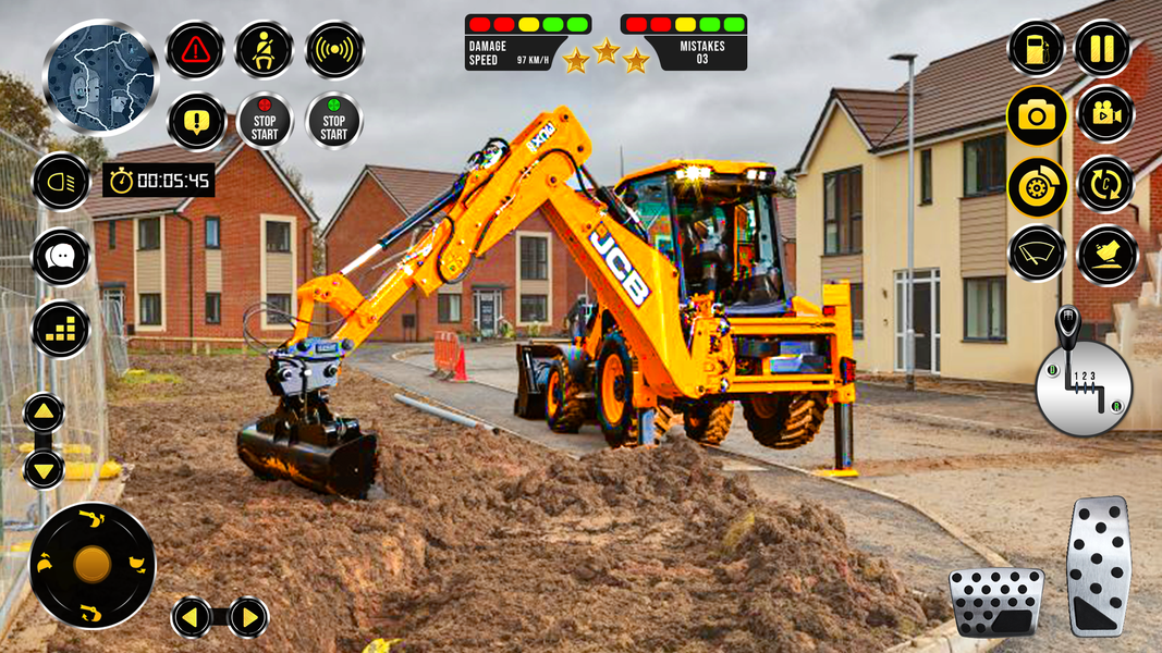 JCB Excavator Simulator Games - Gameplay image of android game