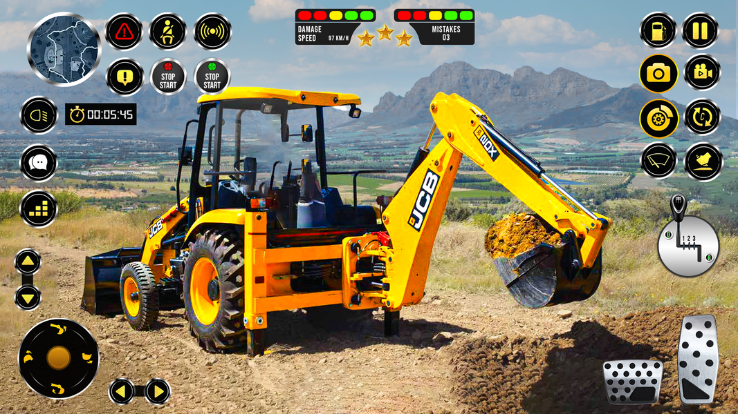 JCB Excavator Simulator Games - Gameplay image of android game
