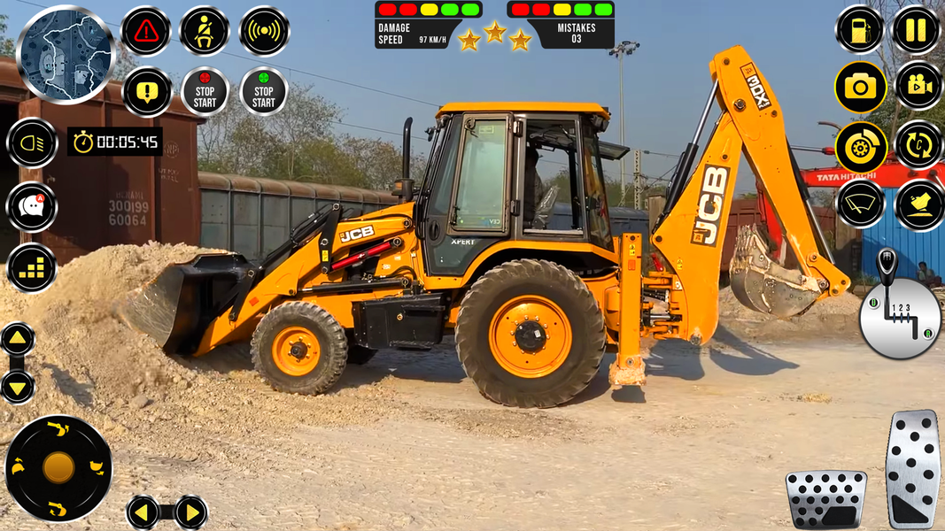 JCB Excavator Simulator Games - Gameplay image of android game