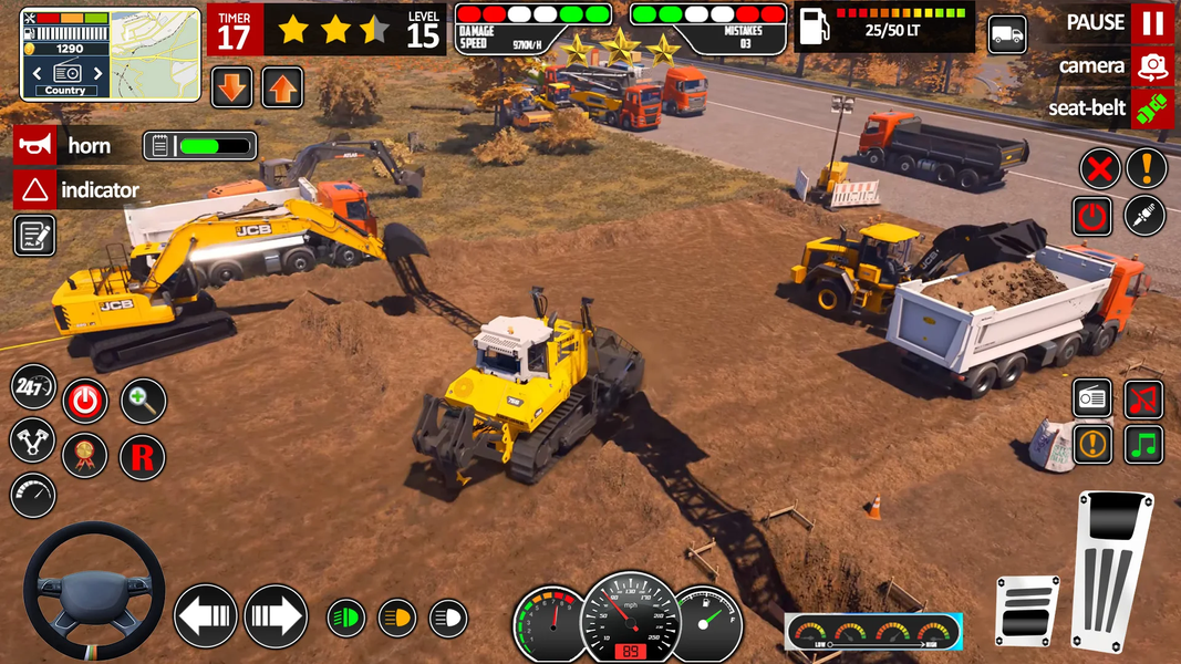 JCB Game Snow Excavator Games - عکس بازی موبایلی اندروید