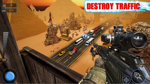 Sniper Traffic Shooting games - Gameplay image of android game