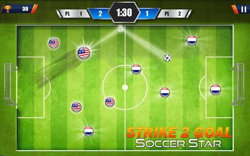Strike 2 goal: Fantasy Soccer League 2019 - Gameplay image of android game