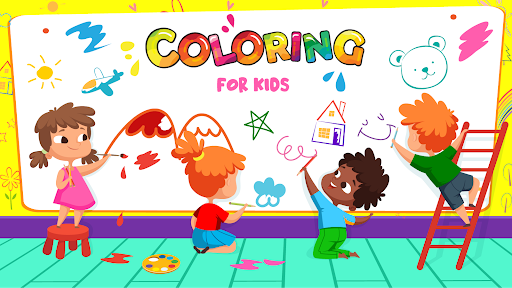 Coloring Book Games for Kids - Gameplay image of android game