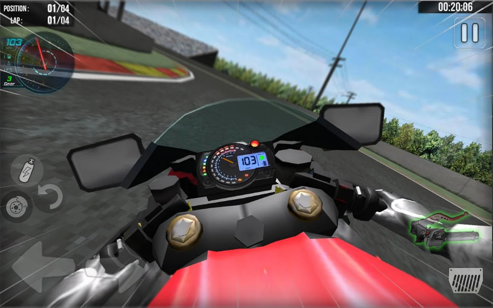 VR Real Moto Bike Circuit Race - Gameplay image of android game