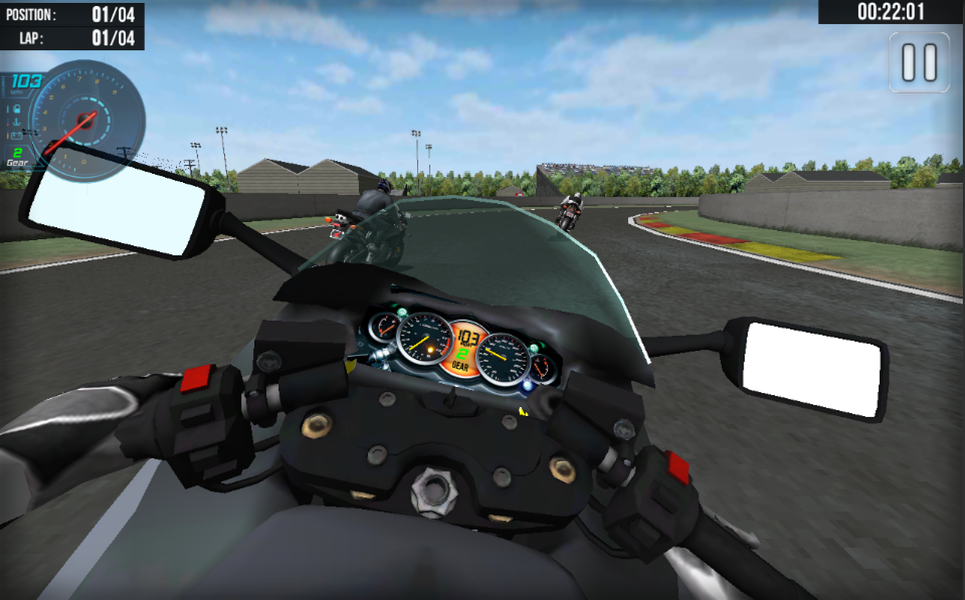 VR Real Moto Bike Circuit Race - Gameplay image of android game